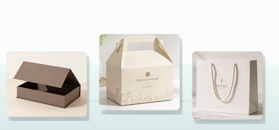 Custom gift boxes and paper bags